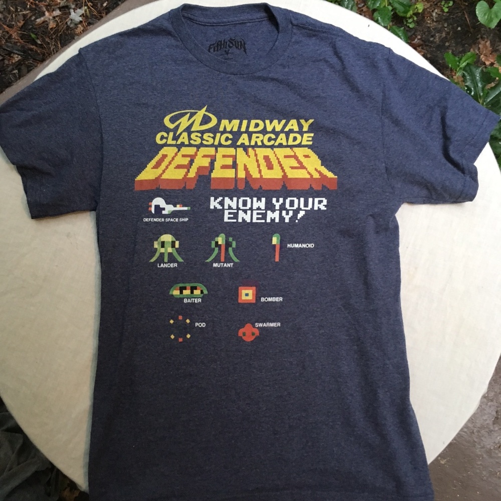 Defender "Know Your Enemy" Arcade Graphic T-Shirt